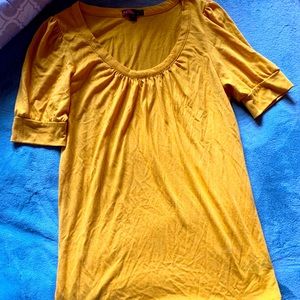 Forever 21 mustard shirt